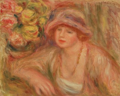 Madame Jean Renoir, 1918 door Pierre Auguste Renoir